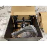 BRAND NEW VURTU Noir Bath Shower Mixer With Handset, 1/4 Turn, High/ Low Water Pressure, 280(H) x