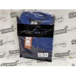 24 X BRAND NEW PORTWEST PW2 NAVY/ROYAL BLUE PREMIUM POLO SHIRTS SIZE MEDIUM (LOC: 19.6-AA4576)