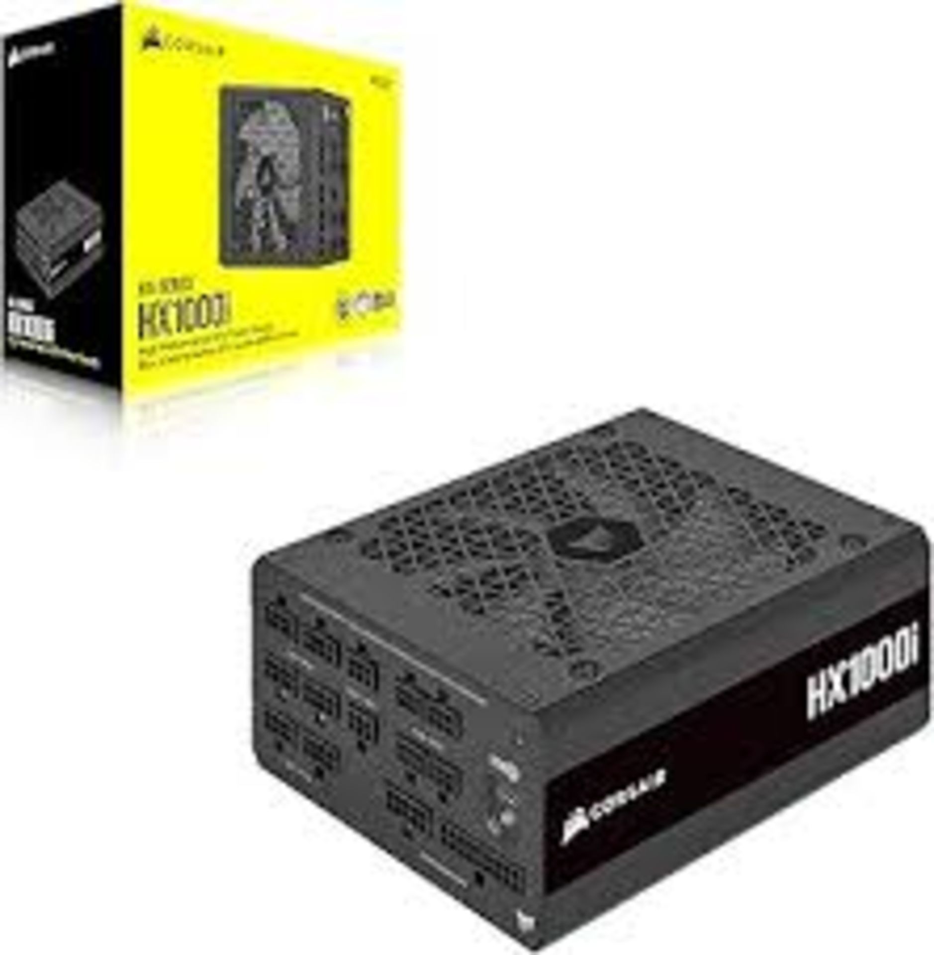 Corsair HX1000i Fully Modular Ultra-Quiet ATX Power Supply (Three EPS12V Jacks, Liquid-Beared Fan, Fan Mode Zero RPM, 80 PLUS Platinum Efficiency) Black Corsair HX1000i Fully Modular Ultra-Quiet ATX Power Supply (Three EPS12V Jacks, Liquid-Beared Fan, Fan Mode Zero RPM, 80 PLUS Platinum Efficiency) Black