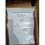 2X RITZMAN WALL MOUNTED BATH SHOWER MIXER , FEATURES A SINGLE LEVER / DUAL CONTROL FOR HOT AND