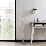 GoodHome Alani Chrome effect LED Floor light. - SR1.5.4.