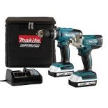 Makita 18V Li-ion Brushed Cordless Combi drill & impact driver. - SR1.5.1.
