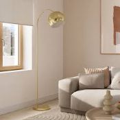 GoodHome Kotenay Gloss Brass effect Floor lamp. - SR1.4.2.