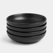 Boxed Matte Black Pasta Bowl Set – 4 Piece - SR5.1.3