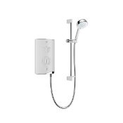 Boxed Mira Sport Gloss White Thermostatic Electric Shower, 9.8kW RRP £399.99 - SR2.1.1