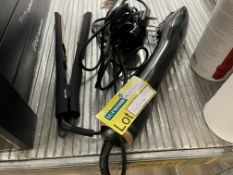 2 PIECE MIXED UNBOXED STYLING BRUSH AND STRAIGHTENER SET (LOC: S/R-BB1566)