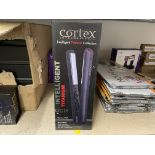 BRAND NEW CORTEX INTERNATIONAL INTELLIGENT TITANIUM COLLECTION SOFT TOUCH ONYX BLACK FLAT IRON