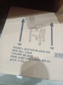 1X BOXED FLASH FURNITURE B?Z100?LF?0005?BK?LEA?GG BLACK LEATHER LUXURIOUS CONFERENCE CHAIR WITH