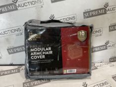 20 X BRAND NEW THE GARDEN HOME AND CO PREMIUM MODULAR ARMCHAIR COVERS, WEATHERPROOF, UV PROTETCED,