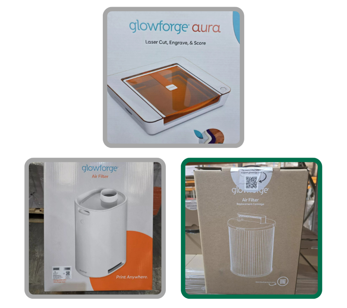 Glowforge Craft Laser Cutters, 3D Printers, Engravers & Much More - Brand New - Sold In Single, Trade & Pallet Lots - Delivery Available!