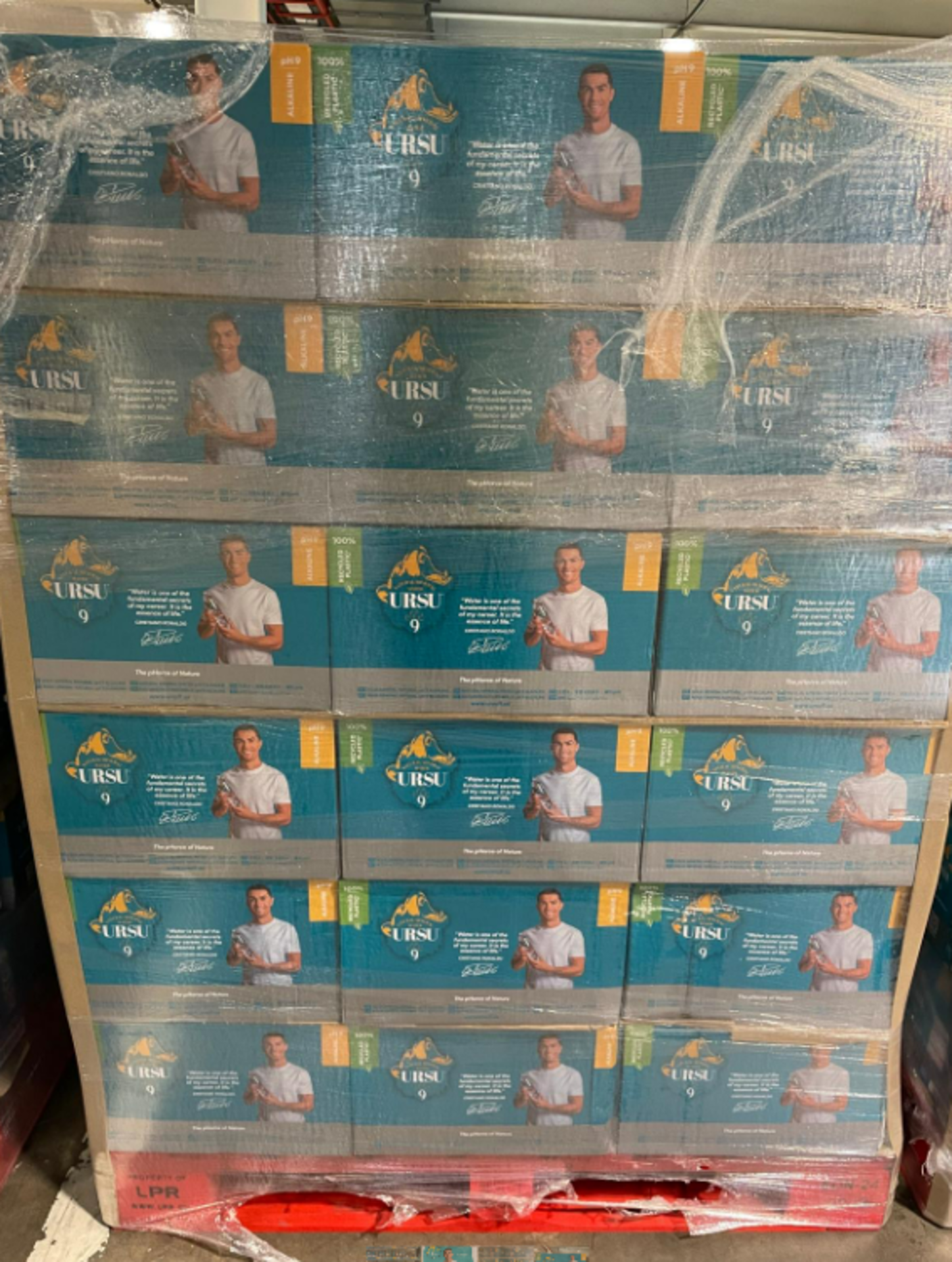 Pallet to Contain 72 x Boxes of 24 Ursu Alkaline Natural Mineral Water – 500ml Bottles. (total 1,728