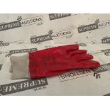 144 X BRAND NEW PAIRS OF PORTWEST RED KNITWRIST A400 PROFESSIONAL WORK GLOVES SIZE LARGE (LOC: