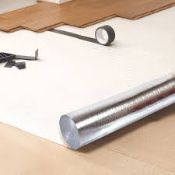 4 X BRAND NEW ROLLS OF VITREX SILVERLAY UNDERLAY FOR WOOD AND LAMINATE FLOORING. MEDIUM
