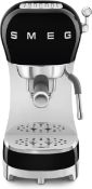 Smeg ECF02BLUK Espresso Coffee Machine with Steam Wand RRP £459.99 (LOC: RS2.2.4-SM176)