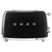 Smeg TSF01BLUK 50's Style Retro 2 Slice Toaster - Black RRP £249.99 (LOC: RS1.2.4-SM130)