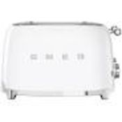 Smeg TSF01WHUK Retro Style 2 Slice Toaster - White RRP £249.99 (LOC: RS2.2.7-SM242)