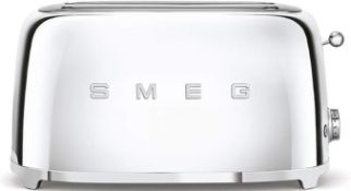 Smeg TSF02SSUK 4 Slice Toaster RRP £379.99 (LOC: RS1.2.2-SM74)