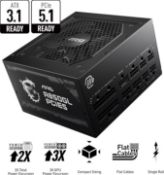 MSI MAG 850W Power Supply 80 Plus Gold - ATX 3.0 PCIe 5.0 Ready - 12VHPWR [MAG A850GL PCIE5]RRP £