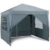 Boxed Grey Pop-up Gazebo Set 2.5m X 2.5m-SR5(3.6)