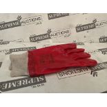 144 X BRAND NEW PAIRS OF PORTWEST RED KNITWRIST A400 PROFESSIONAL WORK GLOVES SIZE XL (LOC: CNT18-