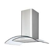 Cooke & Lewis CLCGS60 Stainless steel Curved Cooker hood (W)60cm (LOC: SR4F-AP259)