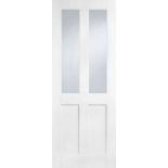 LPD London 2L White Primed Clear Glass Internal Glazed 1981x838x35 (LOC: SR4F-AP286)