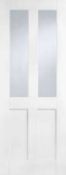 LPD London 2L White Primed Clear Glass Internal Glazed 1981x838x35 (LOC: SR4F-AP286)