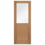 Clear Oak Custom Half Glazed Door 1981x610x35 (LOC: SR4F-AP283)