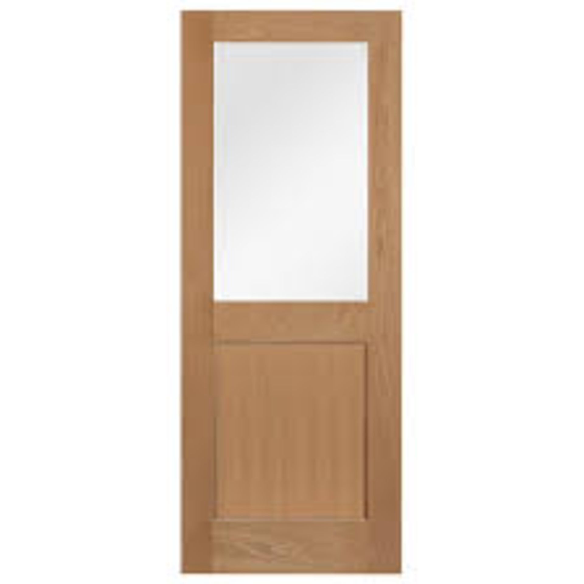 Clear Oak Custom Half Glazed Door 1981x610x35 (LOC: SR4F-AP283)