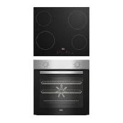 Beko QBSE222X Built-in Multifunction Oven & hob pack. RRP £399.00. (LOC: SR4F-AP253)