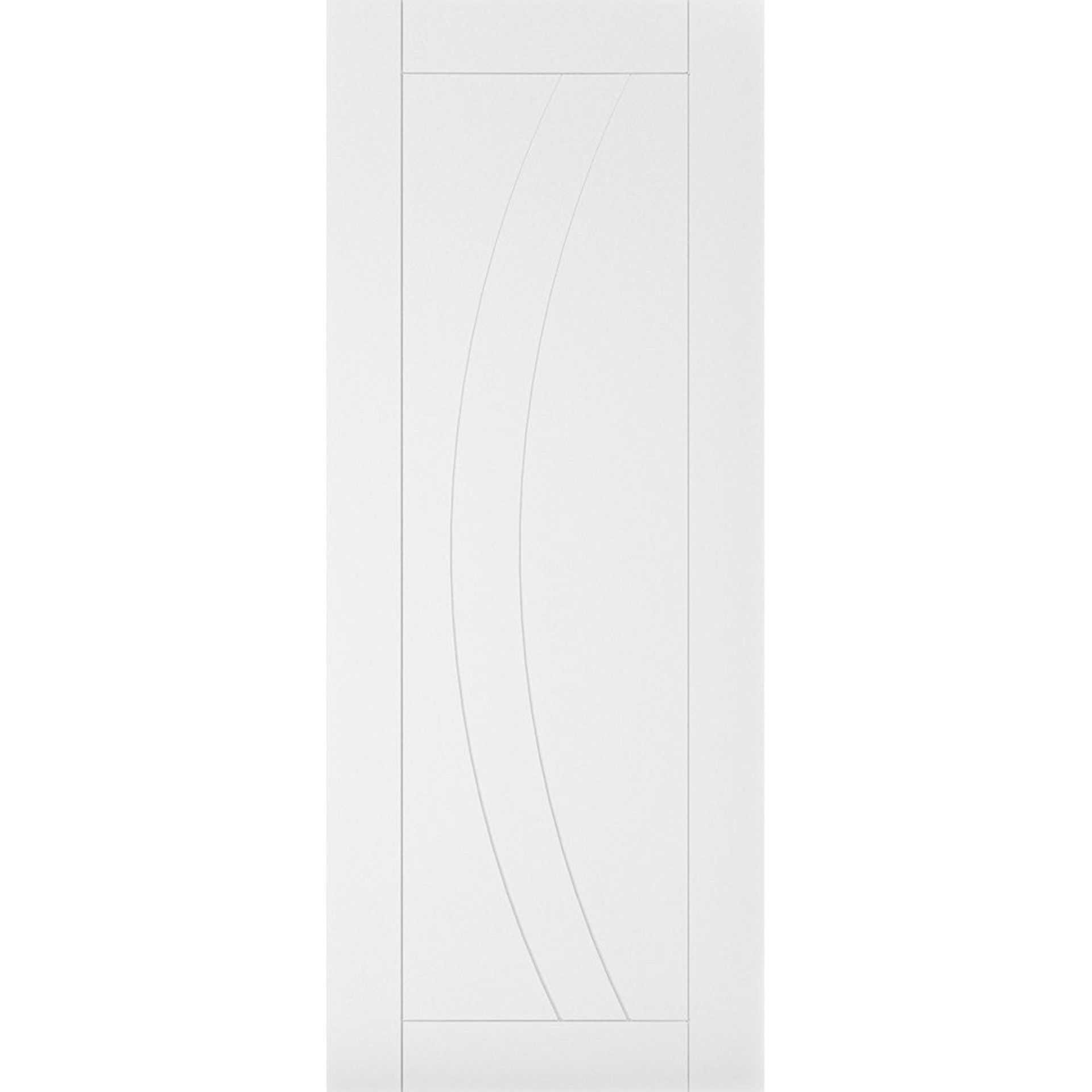 Deanta Ravello Contemporary White Primed FD30 Fire Door - 1981mm X 610mm (LOC: SR4F-AP284)