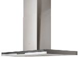 Cooke & Lewis CLIBHS90 Stainless steel Island Cooker hood (W)90cm RRP £369.99. (LOC: SR4F-AP86)