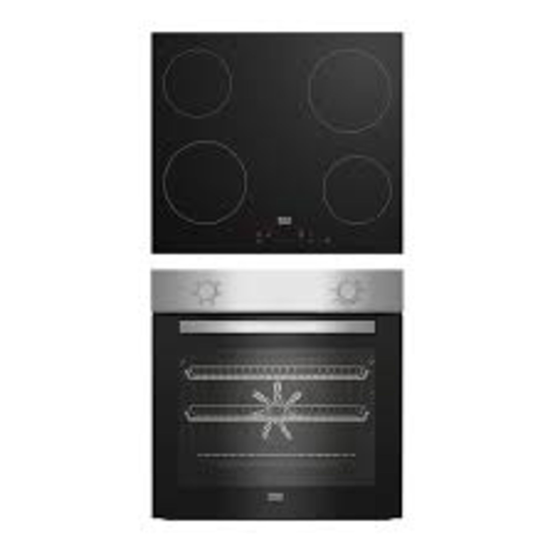 Beko QBSE222X Built-in Multifunction Oven & hob pack. RRP £399.00. (LOC: SR4F-AP254)