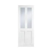 London 2 Light Primed White Door 1981 x 762 x 35mm. RRP £220.00. (LOC: SR4F-AP293)