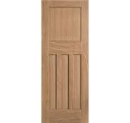 LPD DX 30s Unfinished Oak Door 762 x 1981 FD 30 (LOC: SR4F-AP296)