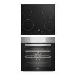 Beko QBSE222X Built-in Multifunction Oven & hob pack. RRP £399.00. (LOC: SR4F-AP274)