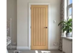 1981 x 610 x 35mm (24") Mexicano Oak Internal Doors. - (LOC: SR4F-AP285)