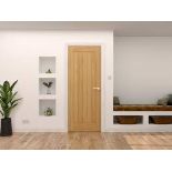 Cheshire Fully Finished Oak Door 1981 x 762 x 35mm (78 x 30 (LOC: SR4F-AP297)