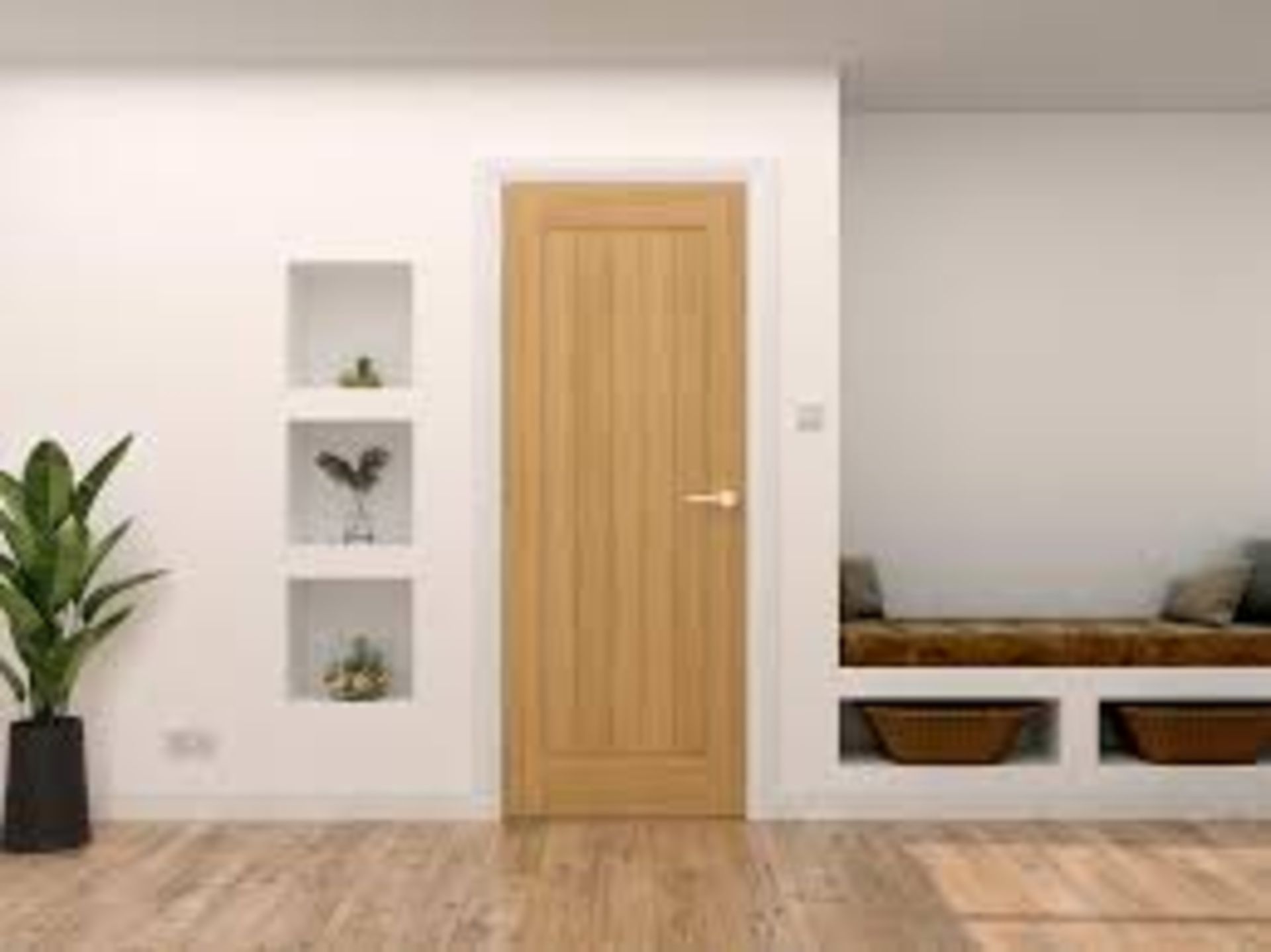 Cheshire Fully Finished Oak Door 1981 x 762 x 35mm (78 x 30 (LOC: SR4F-AP297)