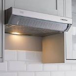 Cooke & Lewis CLVHS60A Stainless steel Inset Cooker hood (W)60cm (LOC: SR4F-AP308)