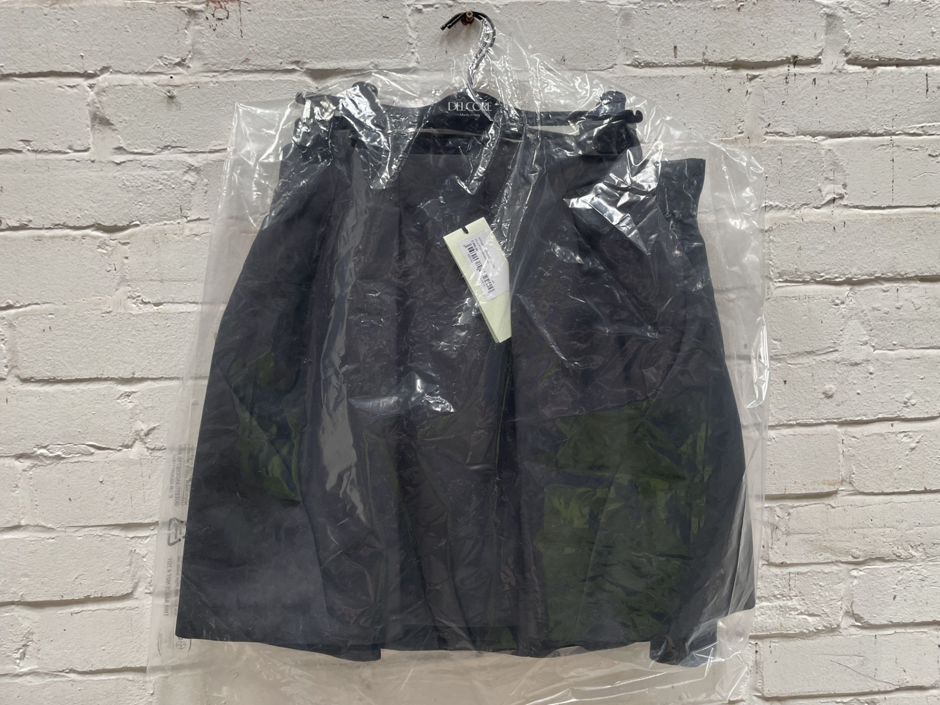 Brand New Del Core Sculptured Mini Skirt RRP £650, Size 44, in Black, This striking Del Core