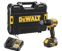 DeWALT DCD799M1T-GB 18V RRP £159.98 Brushless Compact Hammer Drill Driver Kit – 1x 4Ah Battery,