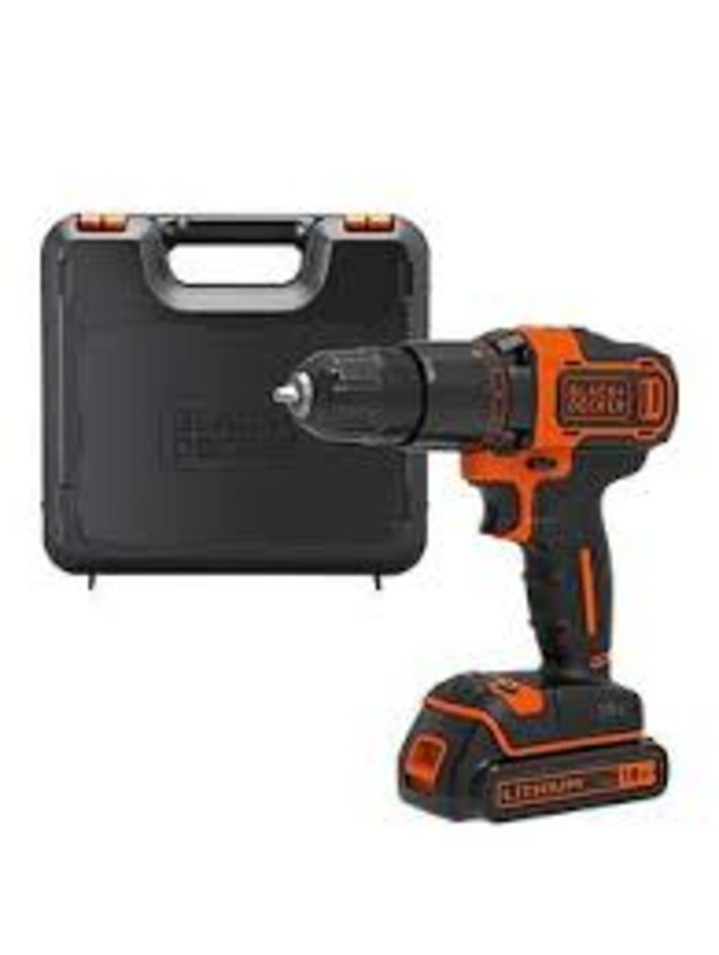 BLACK + DECKER BCD700S1K Cordless Hammer Drill with 1 Battery - Black & Orange. Planning some big