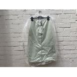 Brand New Del Core Straight Midi Skirt, RRP £1,025, Size 36, in Bone, Mother of Pearls Buttons,