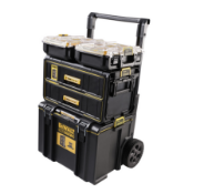 DeWalt ToughSystem 2.0 Tower RRP £259.99 with 2 x Organisers and Drawers, TOUGH POLYPROPYLENE
