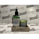 8 X BRAND NEW PECKSNIFFS ENGLAND 2 PACK CADDY GIFT SETS REMEDY TRNQUIL CLEAR THE SENSE CANDLE AND
