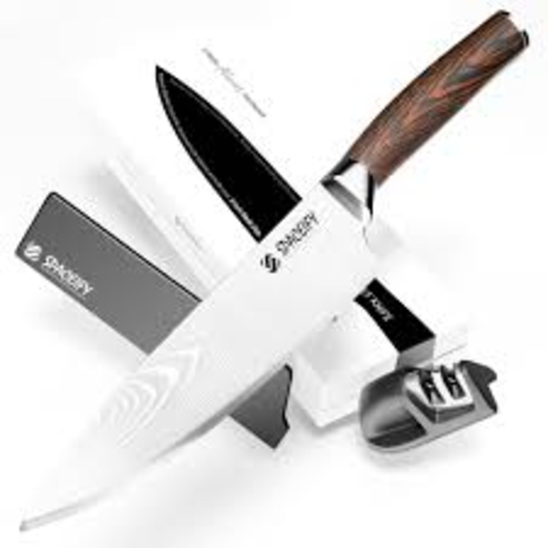 10 X BRAND NEW Spaceify 8 Inch Chef Knife - Rustproof Food-Grade German Stainless Steel Blade - - Image 2 of 2