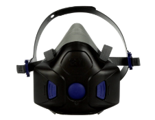 3M HF - 801 Secure Click Half Mask Medium, Reusable Half Face Mask HF-800 Series is available as two
