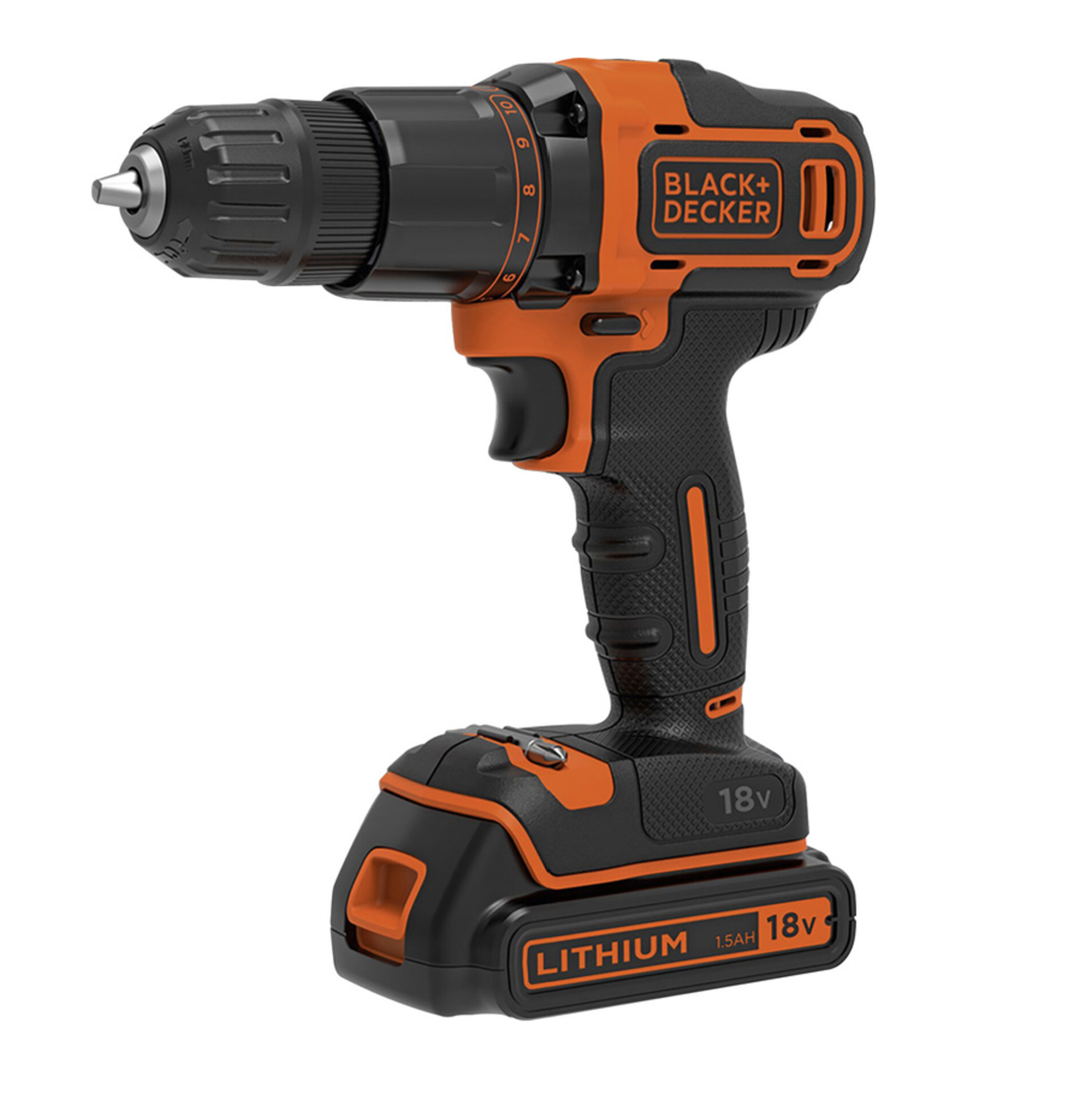 Black & Decker 18V Combi Drill 1 x 1.5Ah RRP £49.98 , Hammer action for drilling into masonry and