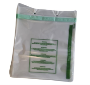 5 x Packs of 1000 New Store Returns Polybag - Clear with perf Hanging strip, Clear Store Returns